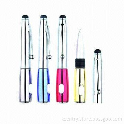 Promotional Gadget Laser LED Touch Pen for iPhone 5/Samsung S3/S4/Note 2, OEM